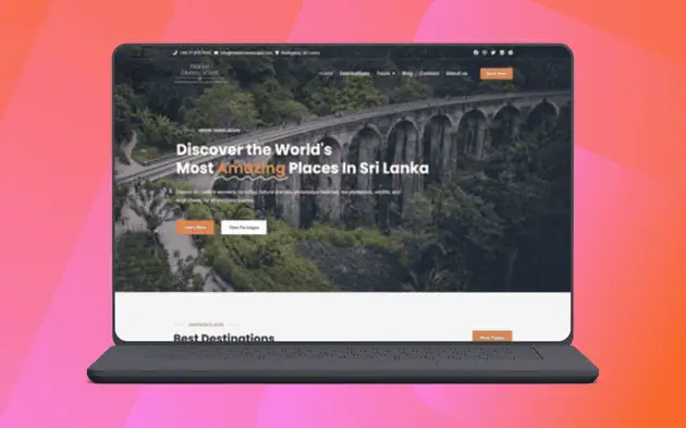 HekenTravelscape: Travel Agency Website