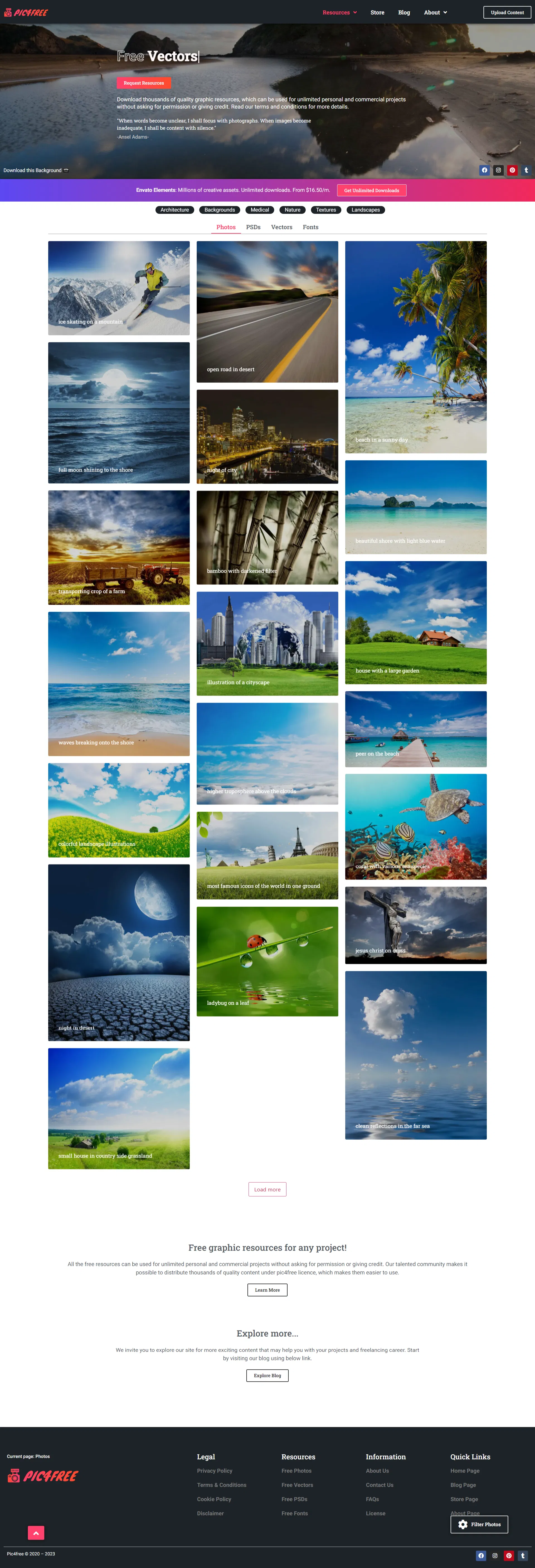 Pic4free: Design Resources Platform