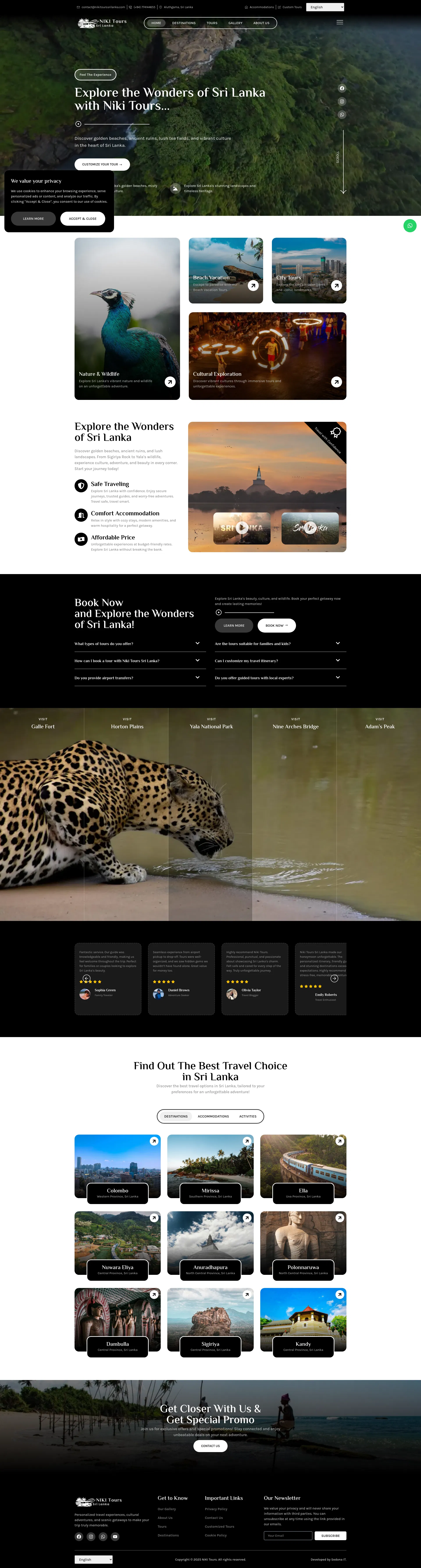 Niki Tours: Travel Agency Website