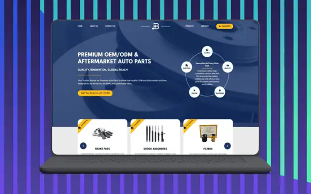 HubBB: Vehicle Parts Company Website