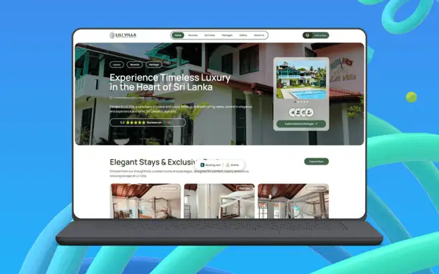 Lili Villa: Website for a Luxury Resort