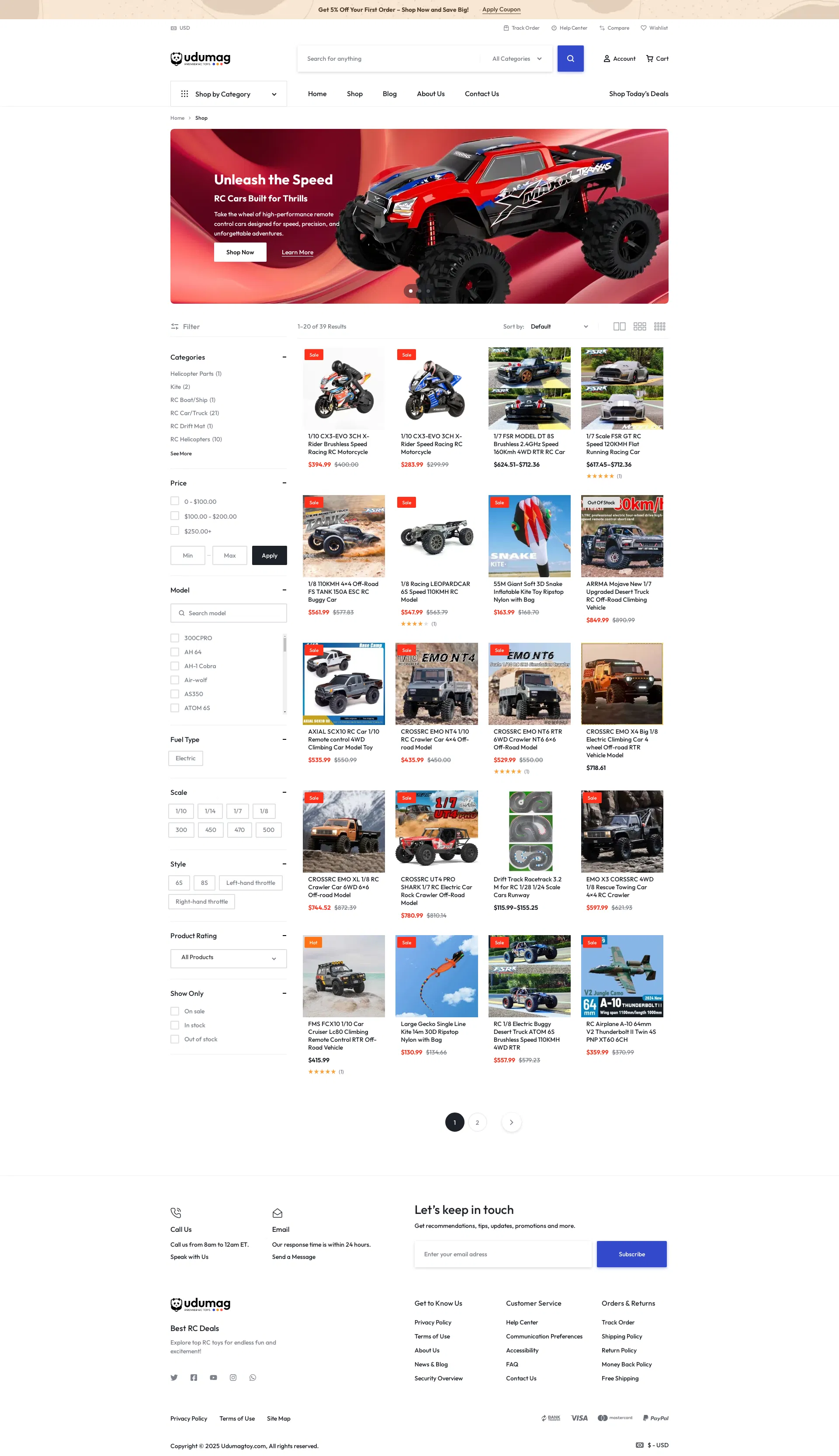 udumag shop page