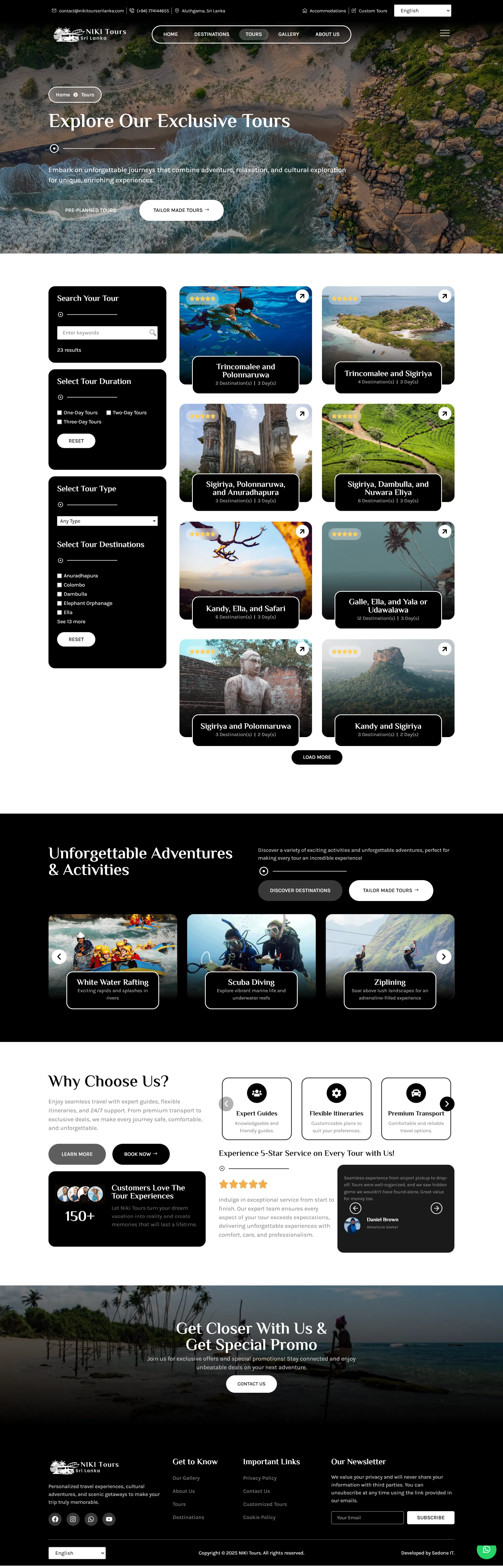 niki tours tours page