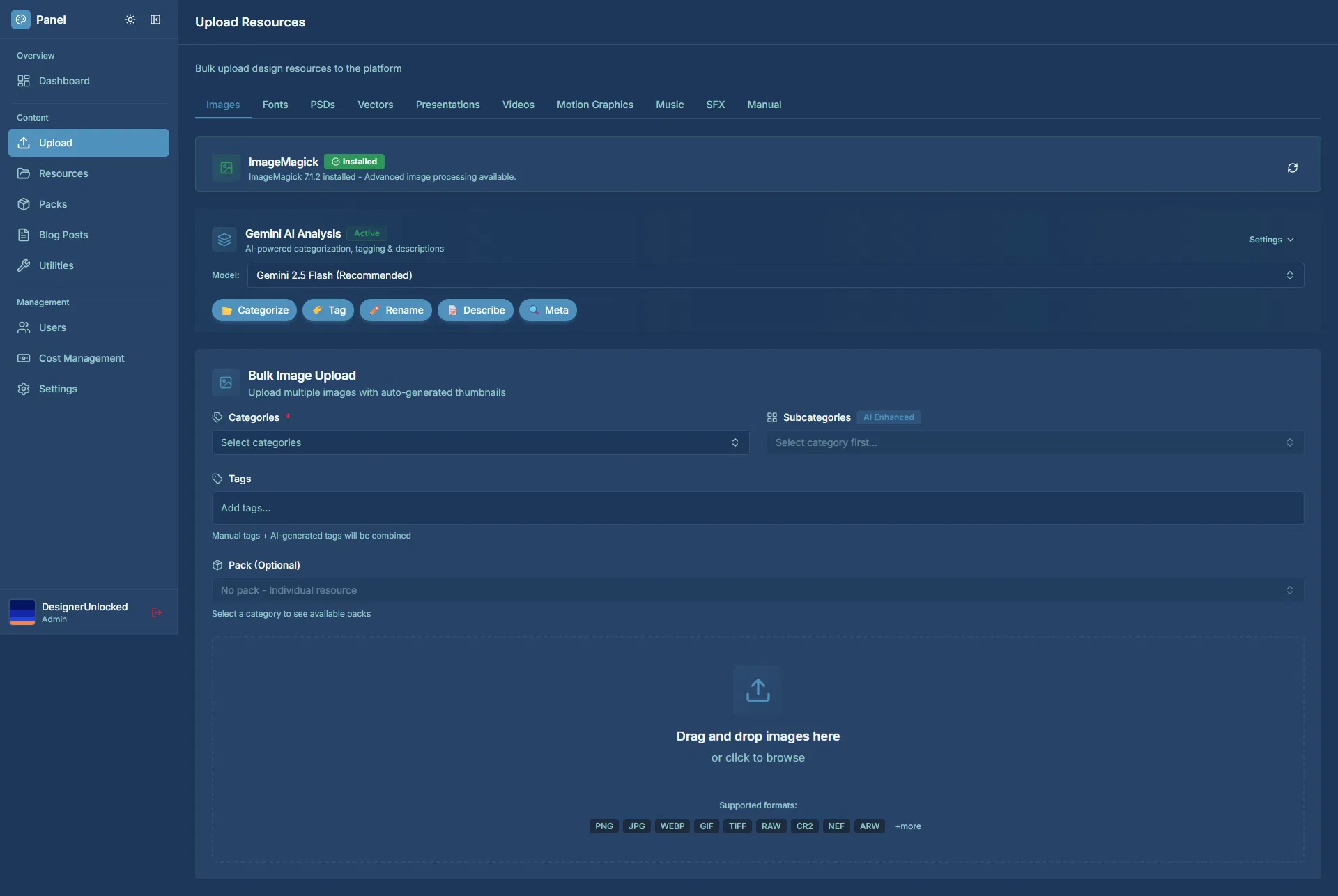 DesignerUnlocked: Design Assets Manager